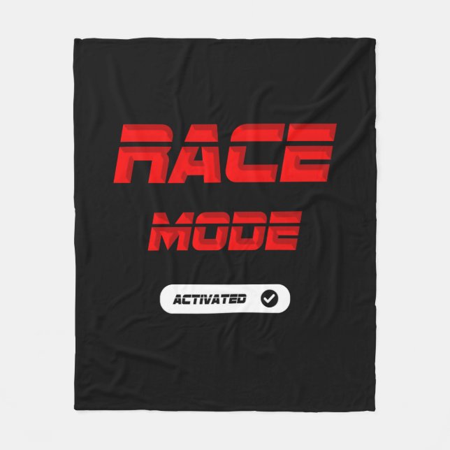 Couverture Polaire Race mode red (Devant)