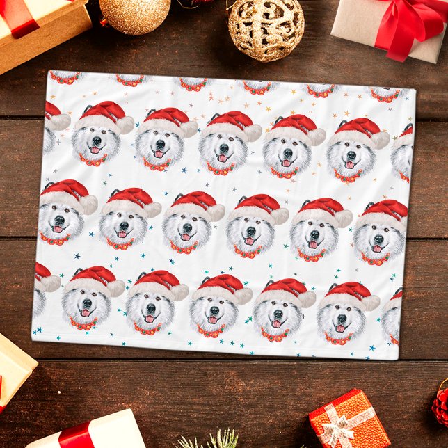 Couverture Polaire Races de chiens Malamute d'Alaska Étoiles de Noël (Créateur téléchargé)