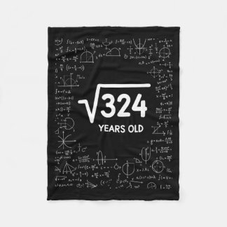 Couverture Polaire Racine carrée de mathématiques 324 ans, drôle de m