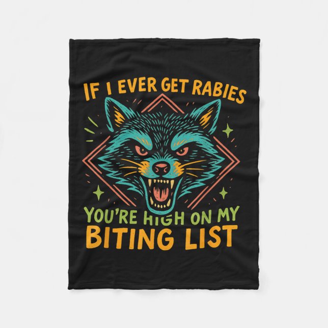 Couverture Polaire Racon Si J'Ai Déjà Des Rageurs, Tu Es Debout Sur M (Devant)