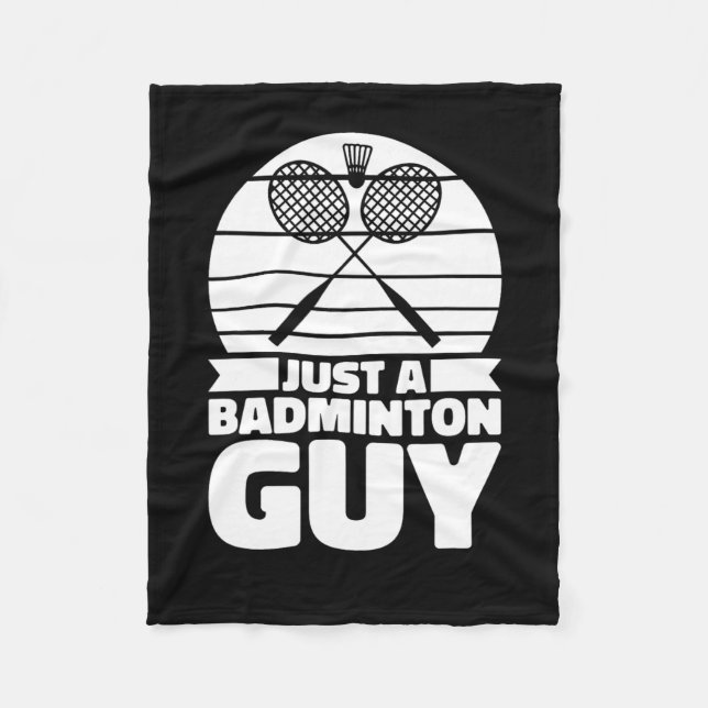 Couverture Polaire Racquet Volant de badminton Court - Juste Un Badmi (Devant)