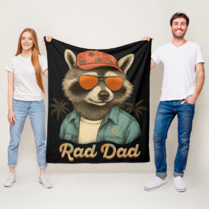 Couverture Polaire Rad Papa Drôle Bonne Fête des pères Vintage