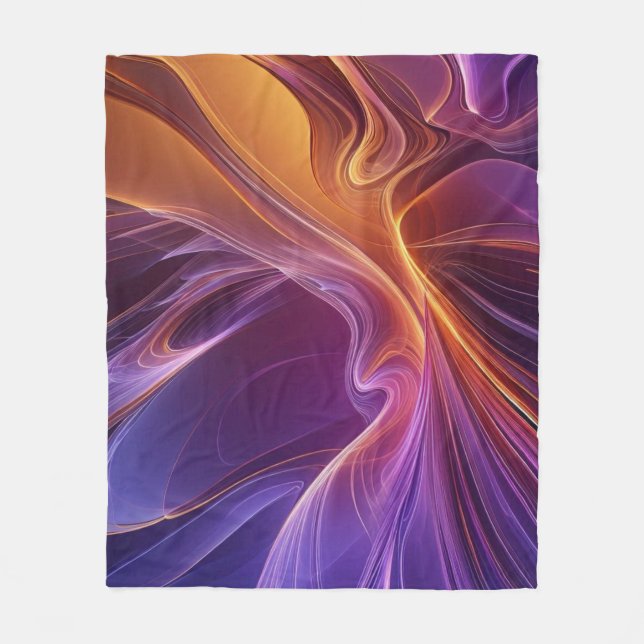 Couverture Polaire Radiant orange purple (Devant)