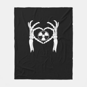 Couverture Polaire Radiologie X-Ray Tech Coeur en forme de squelette 