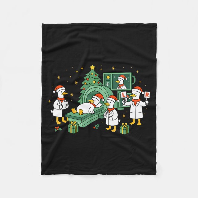 Couverture Polaire Radiology Funny Goose Ct Scan Christmas Xray Nurse (Devant)
