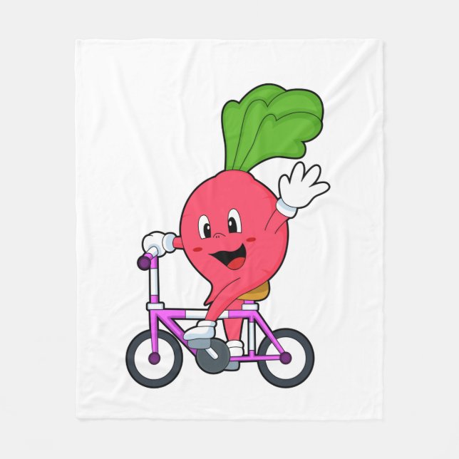 Couverture Polaire Radish avec vélo (Devant)