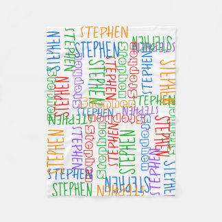 Couverture Polaire Rainbow Colorful Cute Personnalisé Nom Personnalis