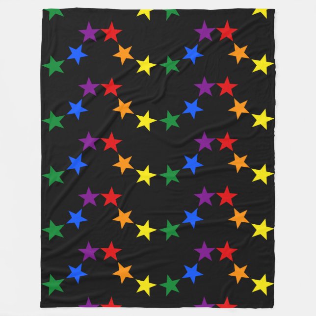 Couverture Polaire RAINBOW FLAG STARS II + vos idées (Devant)