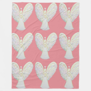 Couverture Polaire Rainbow Hearts Guardian Angel Fleece Blanket