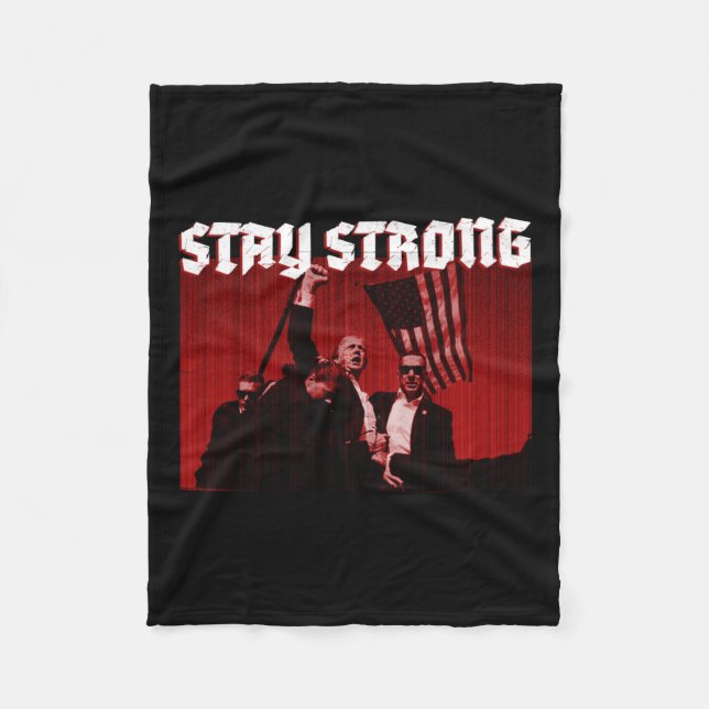 Couverture Polaire Rallye Tireur Restez Forts En 2024 (Devant)