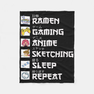 Couverture Polaire Ramen Anime Jeux Répéter Otaku Anime Manga Vidéo