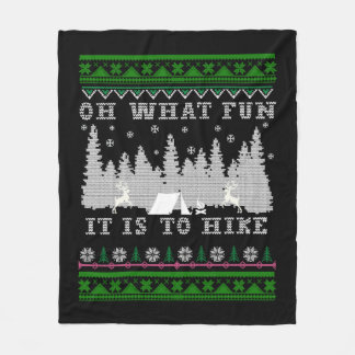 Couverture Polaire randonnée Noël laid