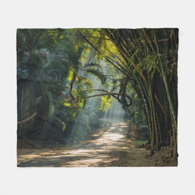 Couverture Polaire Rangées de bambou (Devant (Horizontal))