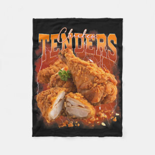 Couverture Polaire Rap Bootleg Vintage Années 1990 Tenders de Poulet