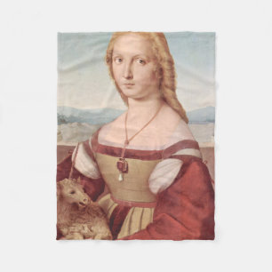 Couverture Polaire Raphael Dame et la Licorne Classique beaux-arts