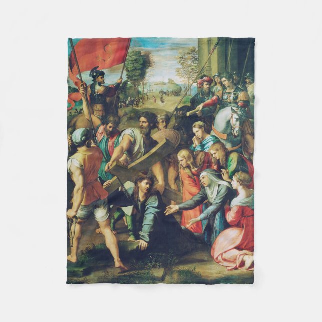 Couverture Polaire Raphael Spasimo Christ Tombe Sous La Croix Art (Devant)