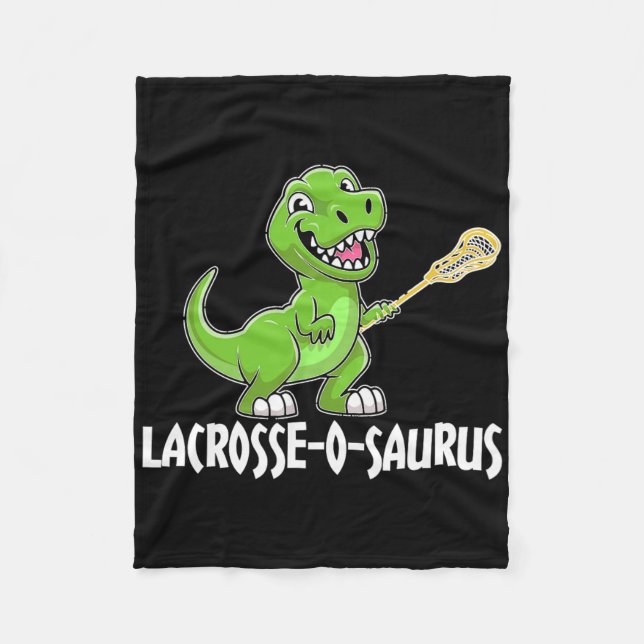 Couverture Polaire Raquette de Lacrosse T-rex Dino Lacrosse  (Devant)