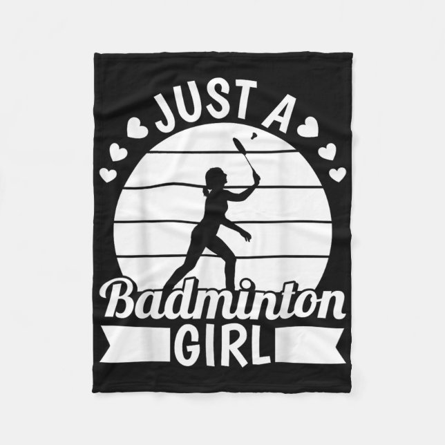 Couverture Polaire Raquette Volant de badminton - Juste Un Badminto (Devant)