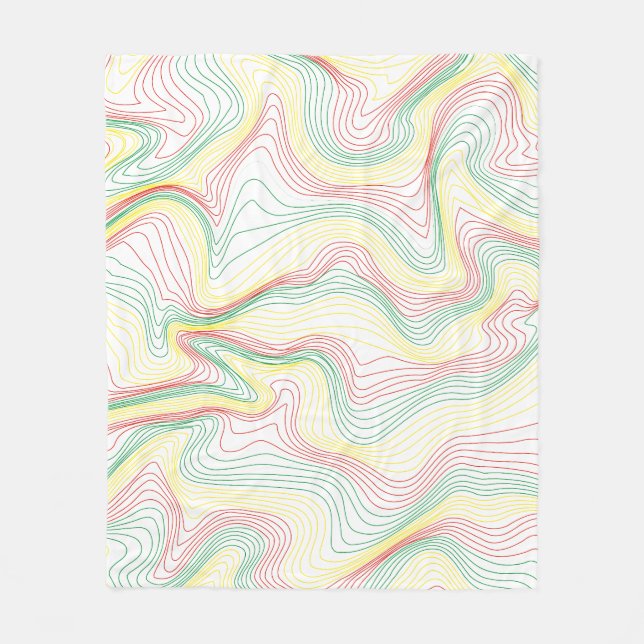 Couverture Polaire Rasta Waves (Devant)