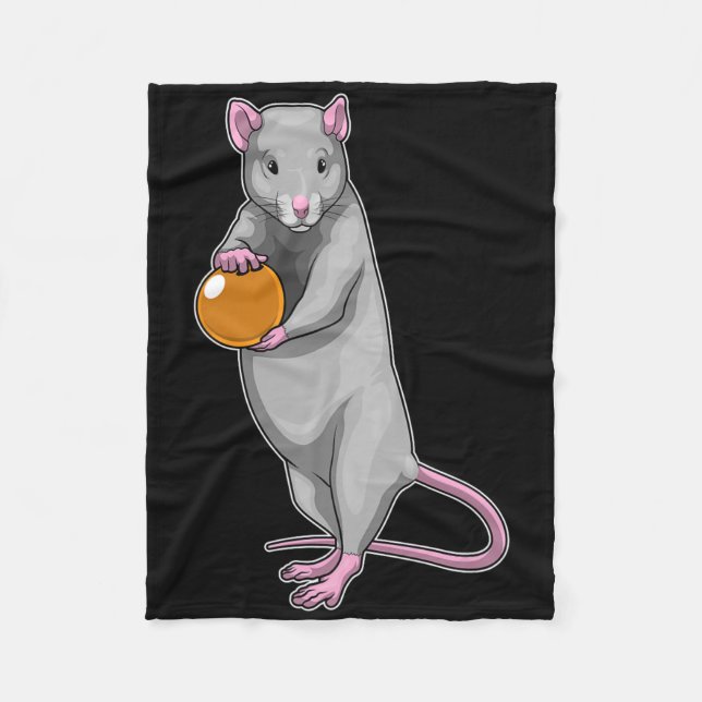 Couverture Polaire Rat Bowling Boule De Bowling Sports  (Devant)