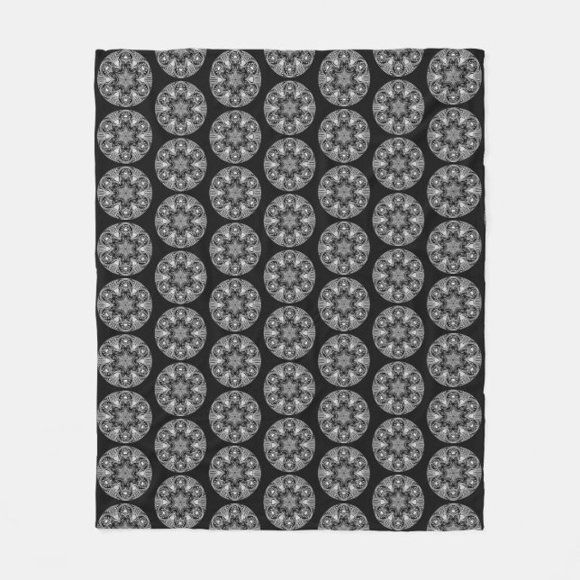 Couverture Polaire Raven Mandala (Devant)