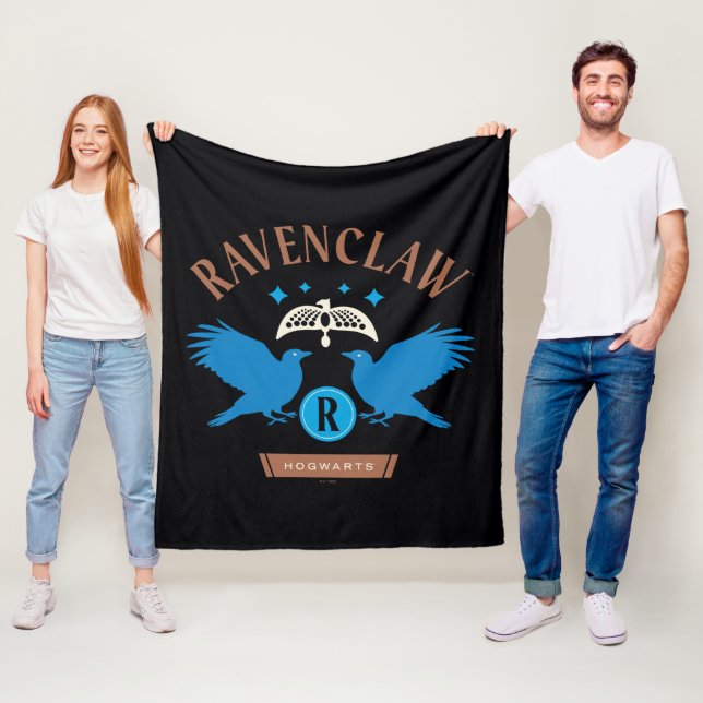 Couverture Polaire RAVENCLAW™ Maison double aigle Diadem Graphique (En situation)