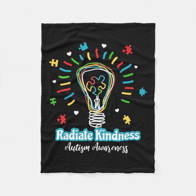 Couverture Polaire Rayonner Kindness Sensibilisation sur l'autisme d' (Devant)