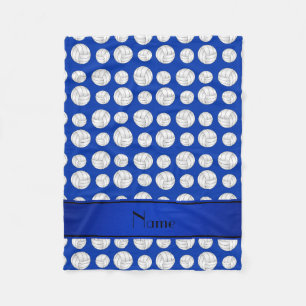 Couverture Polaire Rayure bleue de volleyballs bleus nommés faits sur
