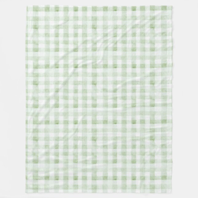 Couverture Polaire Rayures blanches à la menthe Anniversaire (Devant)