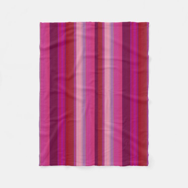 Couverture Polaire Rayures de bonbon (Devant)