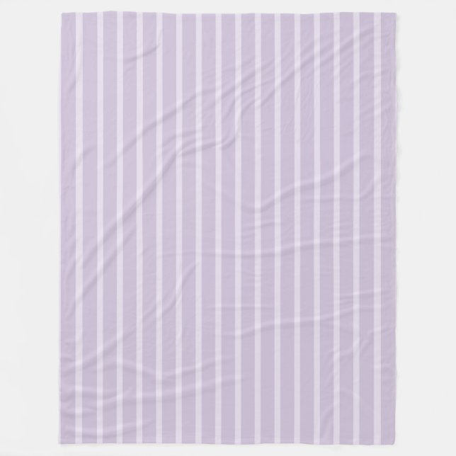 Couverture Polaire Rayures de lavande violette (Devant)