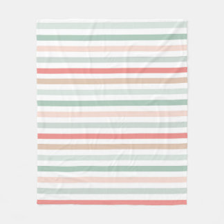 Couverture Polaire Rayures de Noël