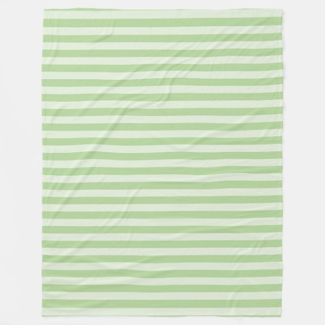 Couverture Polaire Rayures Vertes (Devant)