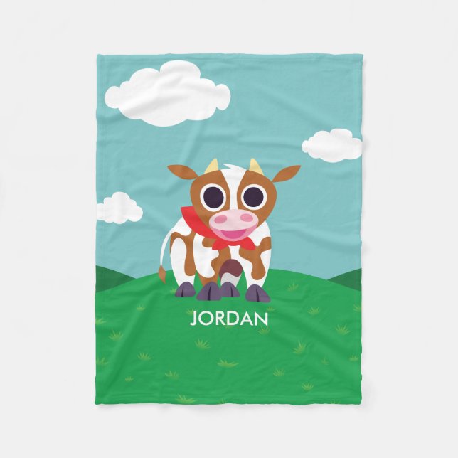 Couverture Polaire Reba la vache (Devant)