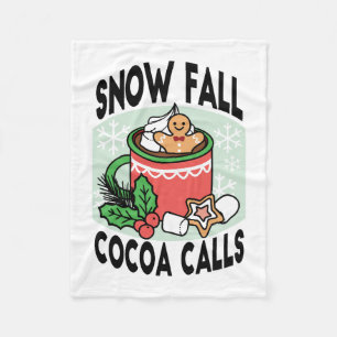 Couverture Polaire Réchauffez-vous avec les appels de cacao de neige 