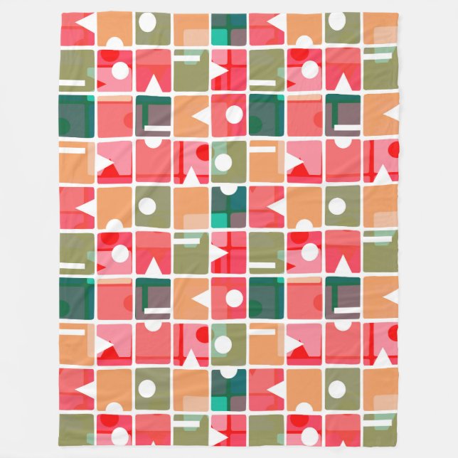 Couverture Polaire Rectangles Abstraites 120623 (Devant)