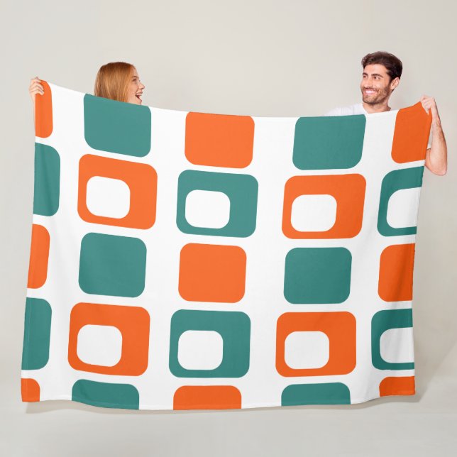 Couverture Polaire Rectangles ouvertes et fermées (En situation)