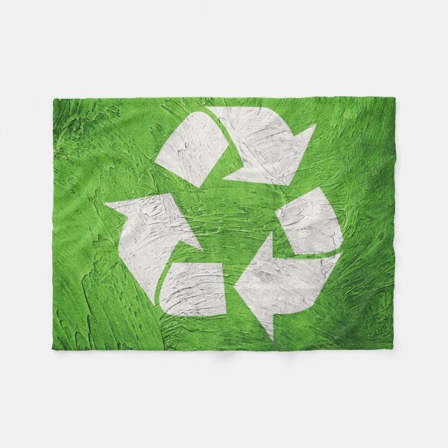 Couverture Polaire Recycler le symbole sur Grunge arrière - plan. Sym (Devant (Horizontal))