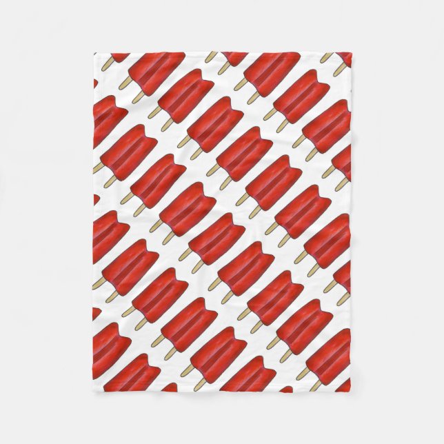 Couverture Polaire Red Cherry Twin Pop Popsicle Ice Lolly Lolly (Devant)