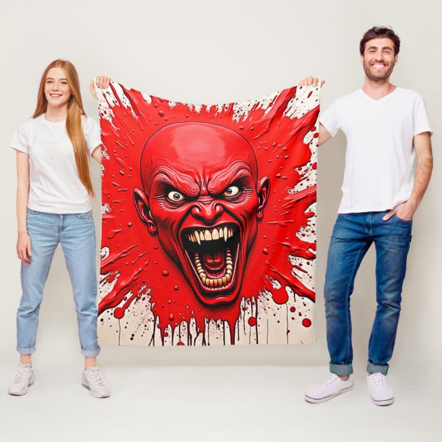 Couverture Polaire Red Demon Fury Art (En situation)
