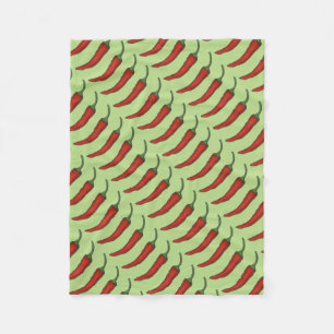 Couverture Polaire Red Green Hot Chili Chile Pepper Vegetable Foody