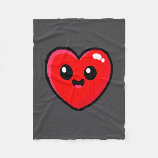 Couverture Polaire Red Heart Funny Cute Design For Men Women Husband  (Devant)