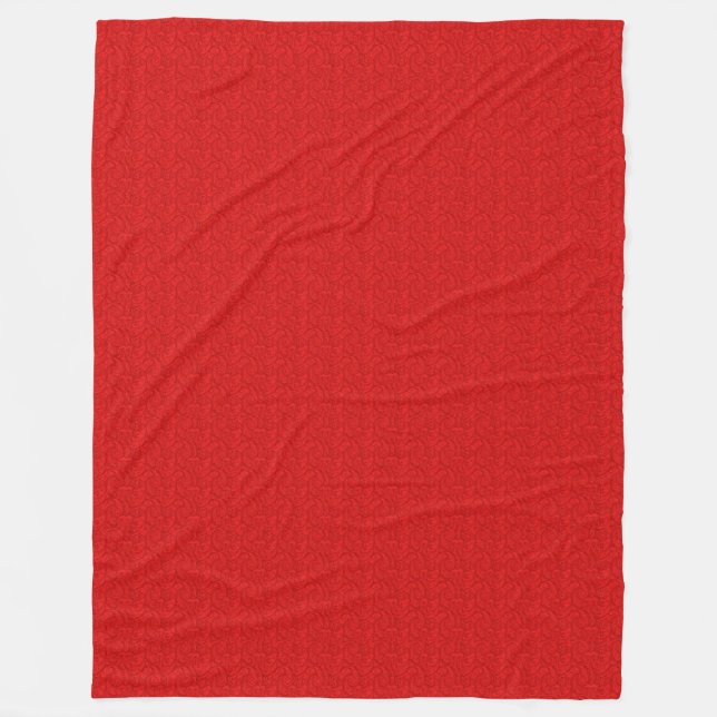 Couverture Polaire Red Paisley (Devant)