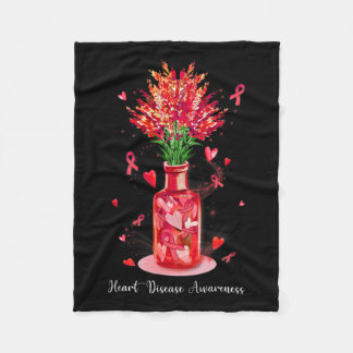 Couverture Polaire Red Ribbon Support Sensibilisation aux maladies ca