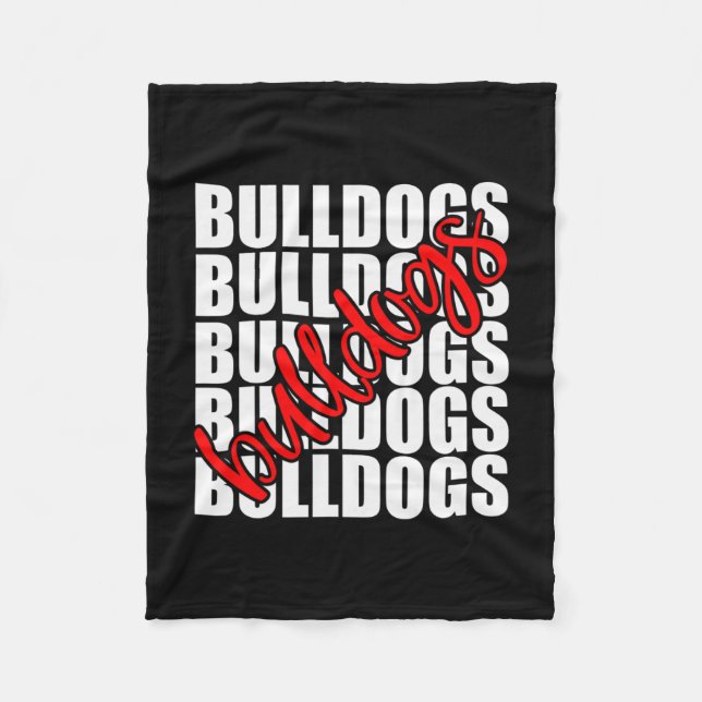 Couverture Polaire Red School Sports Fan Team Spirit (Devant)