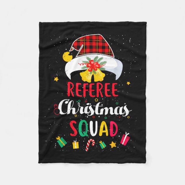 Couverture Polaire Referee Christmas Squad Santa Hat Umre Match  (Devant)