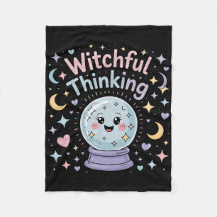 Couverture Polaire Réflexion Witchful Crystal Ll Vibes Halloween