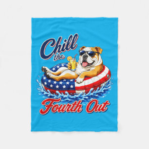 Couverture Polaire Refroidir le quatrième drôle de chien bouledogue f