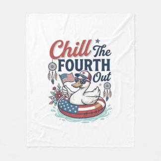 Couverture Polaire Refroidir le quatrième T-shirt vectoriel de canard