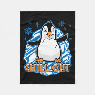 Couverture Polaire Refroidissez le pingouin